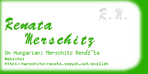 renata merschitz business card